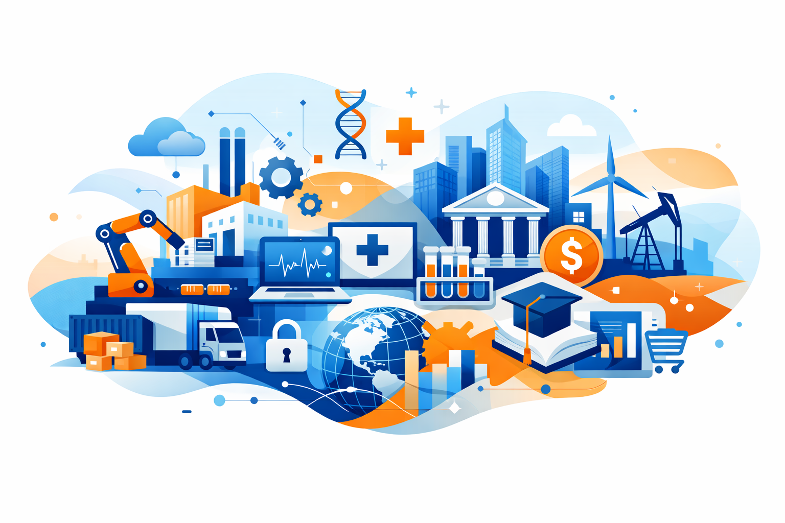 Abstract enterprise transformation across industries